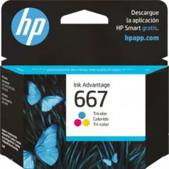 HP 667 Ink Cartridge - Tricolor